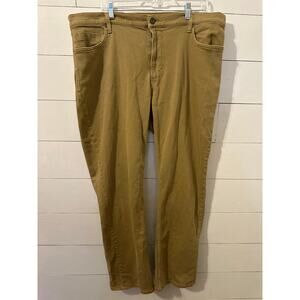 LL Bean Mens Stretch Khaki Pant 42x32 Cotton Spandex Blend Standard Straight Leg